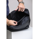 Mochila Masculina em Couro Sintético Preto e Marrom - Elegante e Funcional