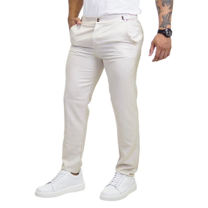 Calça Alfaiataria Masculina Regulagem na Lateral - RCForman