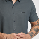 Camisa Social de Botão Masculina Tech RC Manga Curta