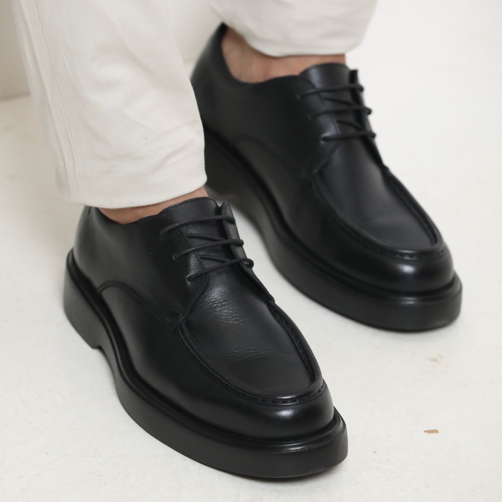 Sapato Masculino Confort com Cadarço - Preto - Elegante, Confortável e Resistente