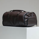 Mala de Viagem em Couro Sintético Marrom com Zíperes Metálicos - Resistente e Estilosa