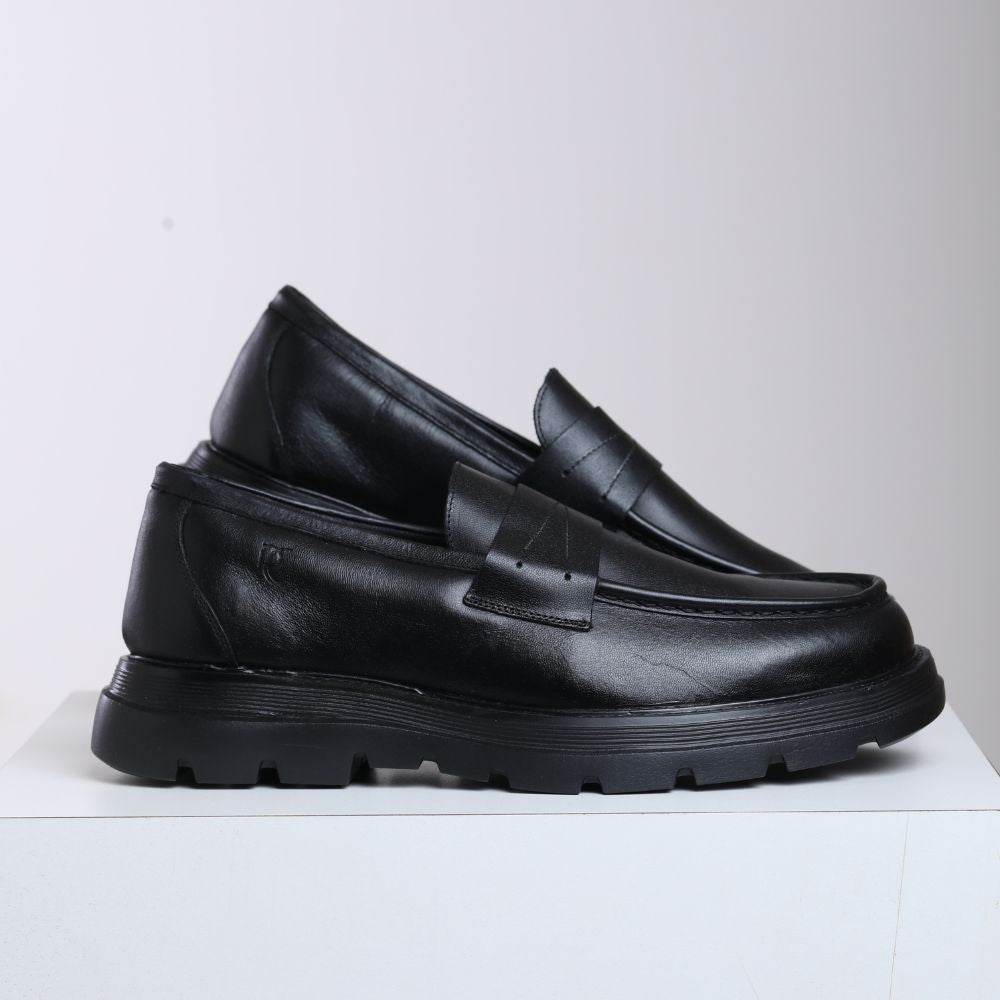 Loafer Masculino RC em Couro – Solado Chunky Confortável Preto ou Marrom