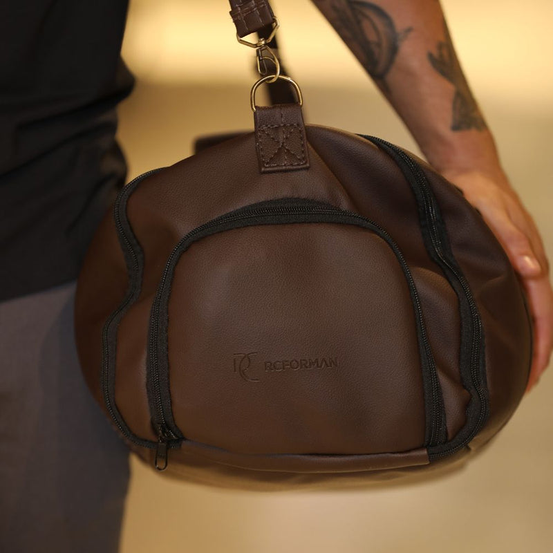 Bolsa de Viagem Masculina em Couro Sintético – Estilo Premium, Espaçosa e Resistente.