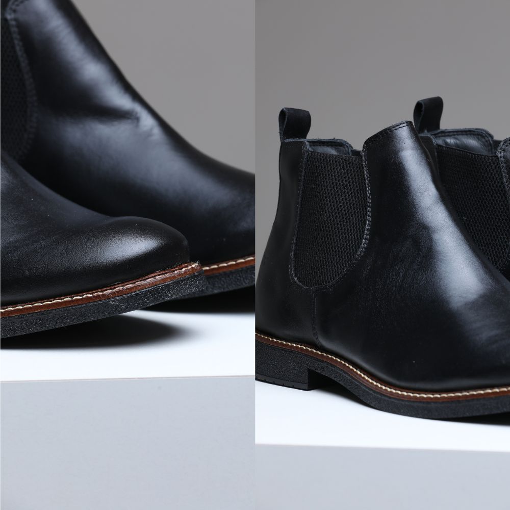 Bota Chelsea Masculina RC em Couro Marrom – Estilo Elegante e Conforto