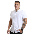 Camisa Social de Botão Masculina Tech RC Manga Curta