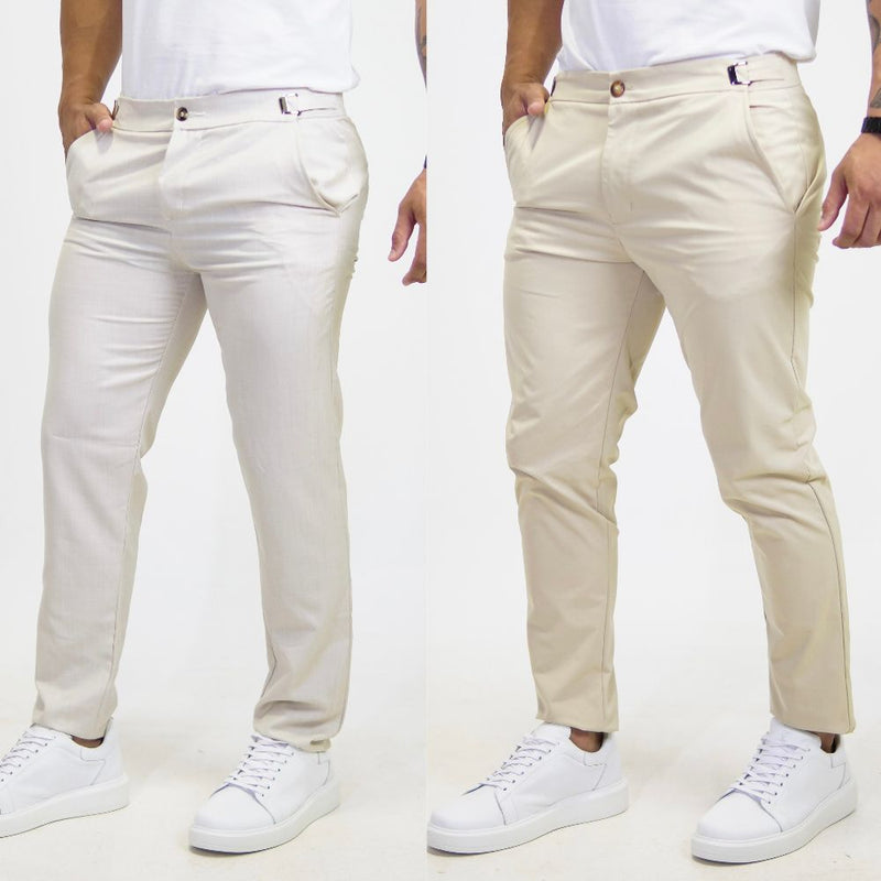 Calça Alfaiataria Masculina Regulagem na Lateral - RCForman