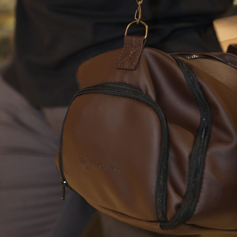 Bolsa de Viagem Masculina em Couro Sintético – Estilo Premium, Espaçosa e Resistente.