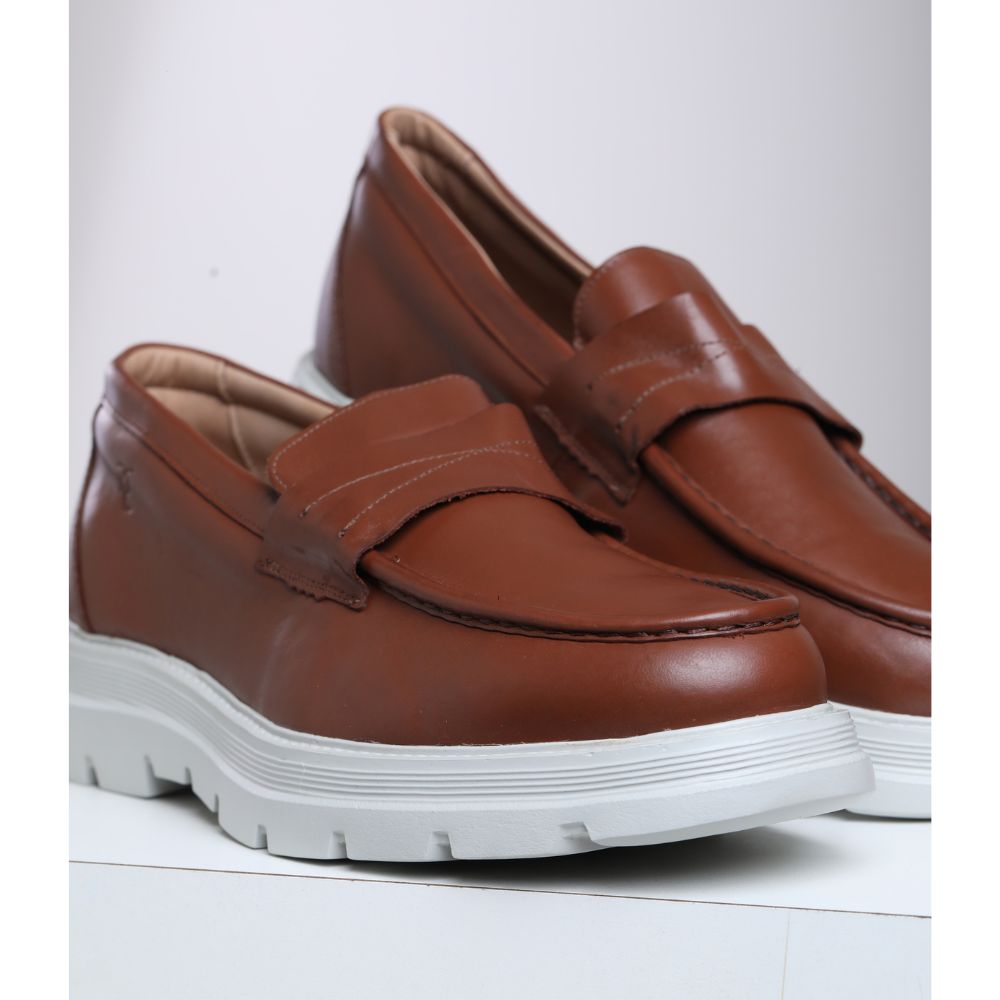 Loafer Masculino RC em Couro – Solado Chunky Confortável Preto ou Marrom