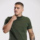 Camiseta Gola Média Masculina em Suedine - Estilo e Conforto