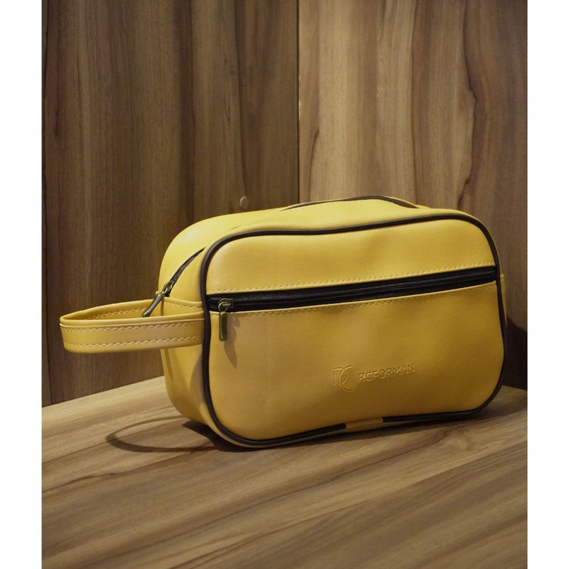 Necessaire Masculina em Couro Sintético – Organizador de Viagem e Uso Diário