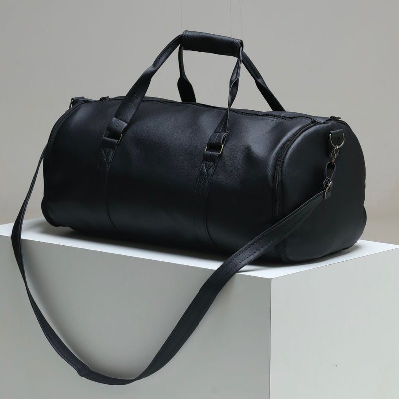 Mala de Viagem em Couro Sintético Marrom com Zíperes Metálicos - Resistente e Estilosa