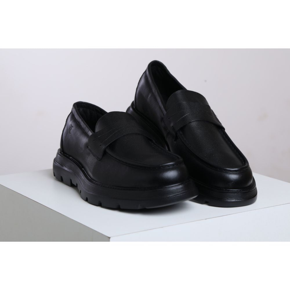 Loafer Masculino RC em Couro – Solado Chunky Confortável Preto ou Marrom