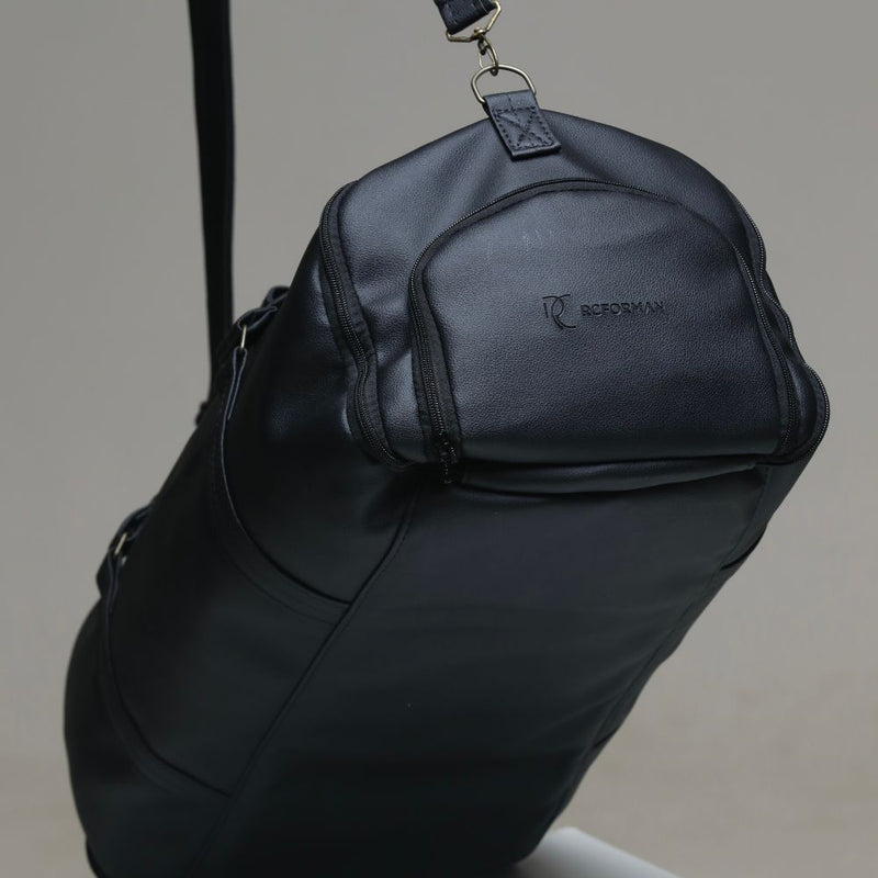 Mala de Viagem em Couro Sintético Marrom com Zíperes Metálicos - Resistente e Estilosa