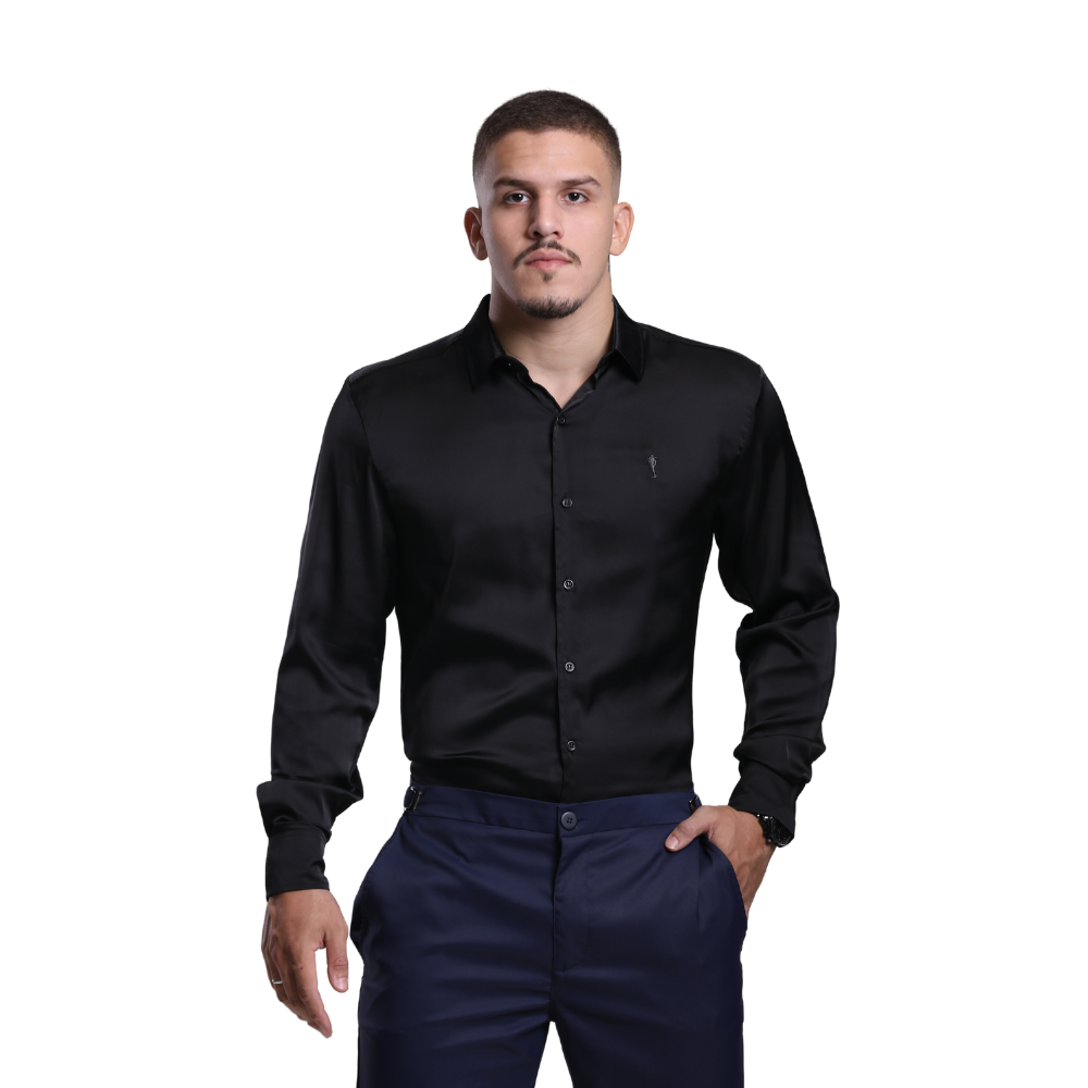 Camisa Social Masculina Slim Fit Algodão Premium – Elegância e Conforto para Todas as Ocasiões