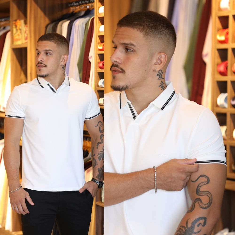 Camiseta Polo Masculina – Estilo Casual e Elegante | Várias Cores