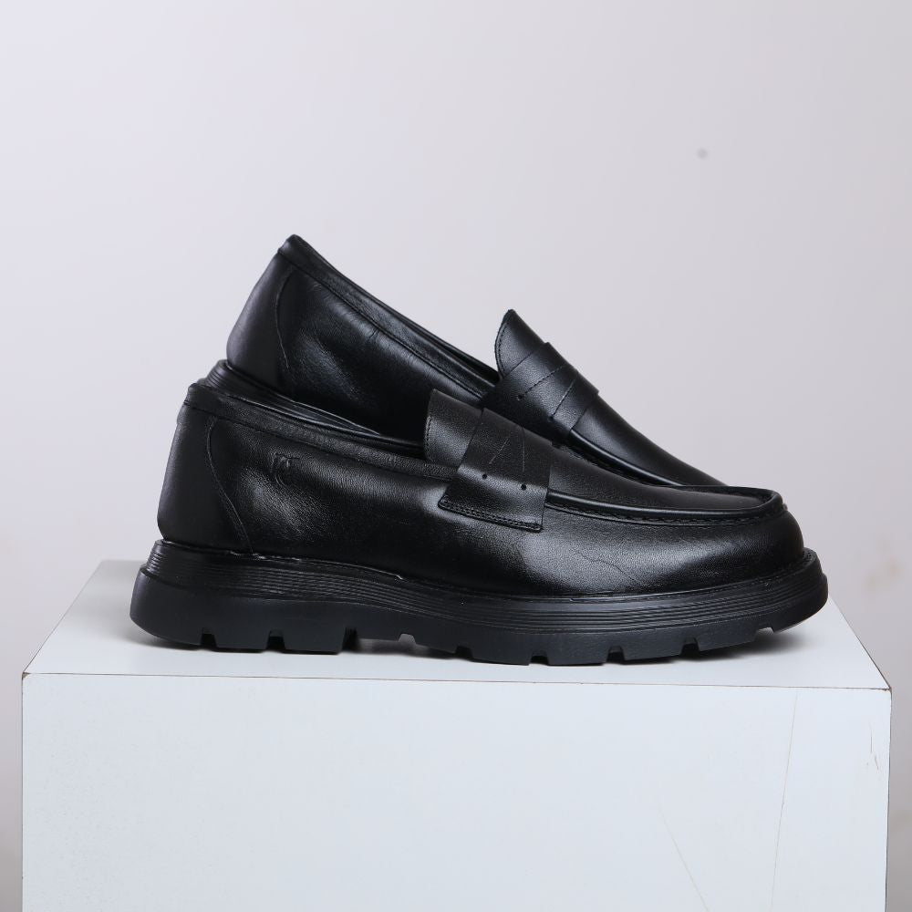 Loafer Masculino RC em Couro – Solado Chunky Confortável Preto ou Marrom