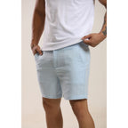 Short Masculino de Linho - RCForman - Azul Claro