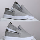 Slip On RC Masculino Cinza – Conforto, Estilo Casual e Solado Branco