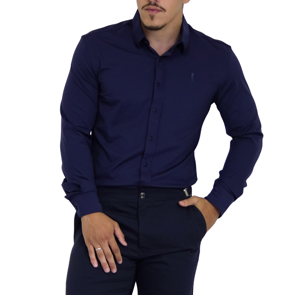 Camisa Social Masculina Slim Fit Algodão Premium – Elegância e Conforto para Todas as Ocasiões