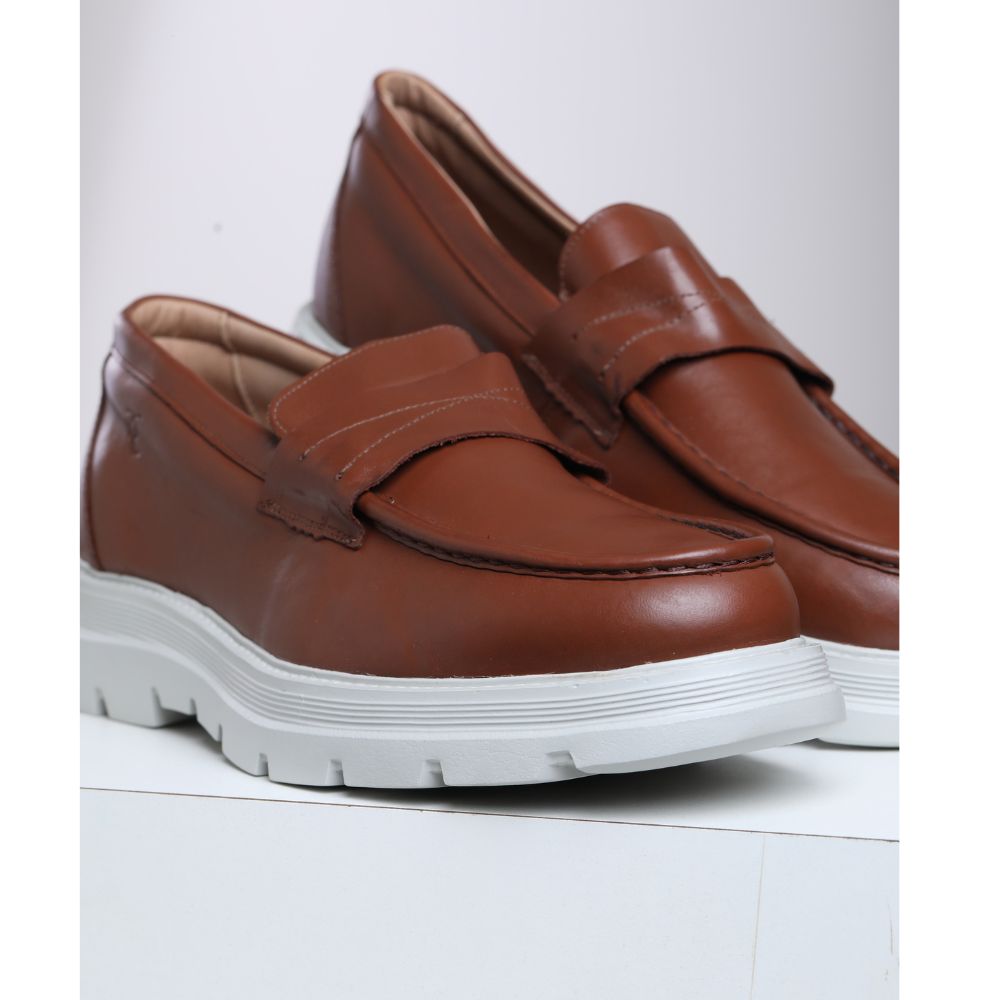 Loafer Masculino RC em Couro – Solado Chunky Confortável Preto ou Marrom