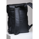 Mochila Masculina em Couro Sintético Preto e Marrom - Elegante e Funcional
