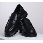 Loafer Masculino RC em Couro – Solado Chunky Confortável Preto ou Marrom