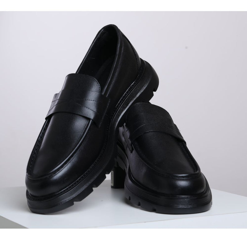 Mocassim Masculino RC em Couro – Solado Chunky Confortável Preto ou Marrom