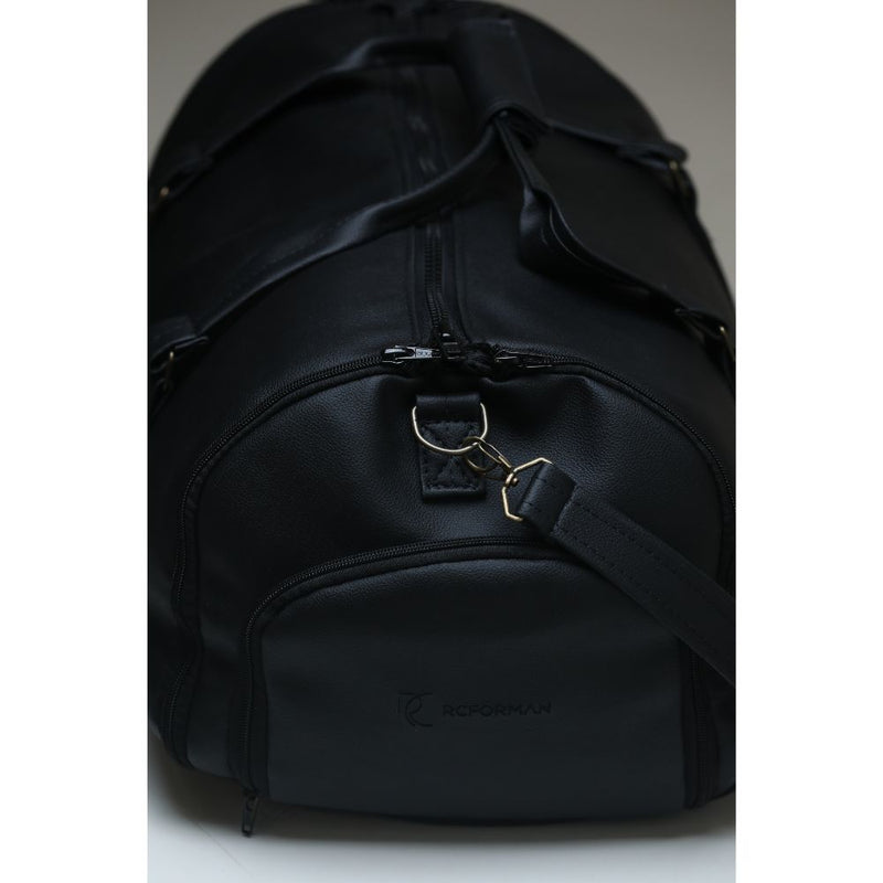 Mala de Viagem em Couro Sintético Marrom com Zíperes Metálicos - Resistente e Estilosa