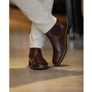 Bota Chelsea Masculina RC em Couro Marrom – Estilo Elegante e Conforto