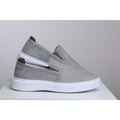 Slip On RC Masculino Cinza – Conforto, Estilo Casual e Solado Branco