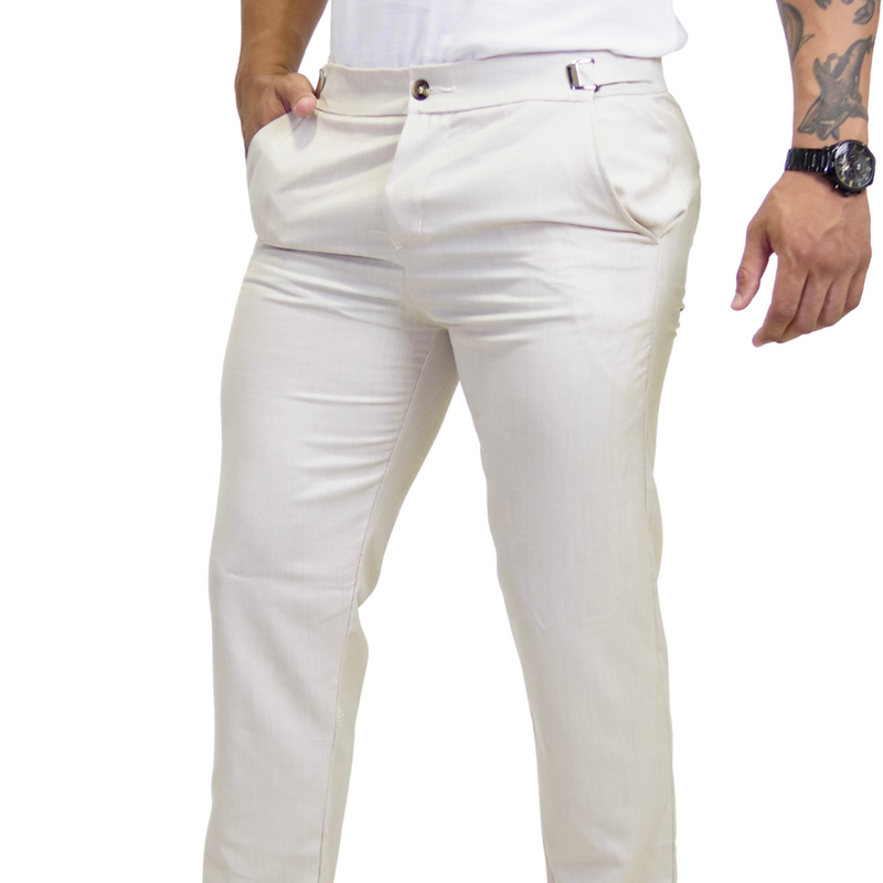 Calça Alfaiataria Masculina Regulagem na Lateral - RCForman