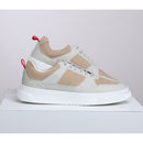 Sneaker Casual Masculino RC - Bege e Off White – Estilo Moderno, Conforto e Solado Branco